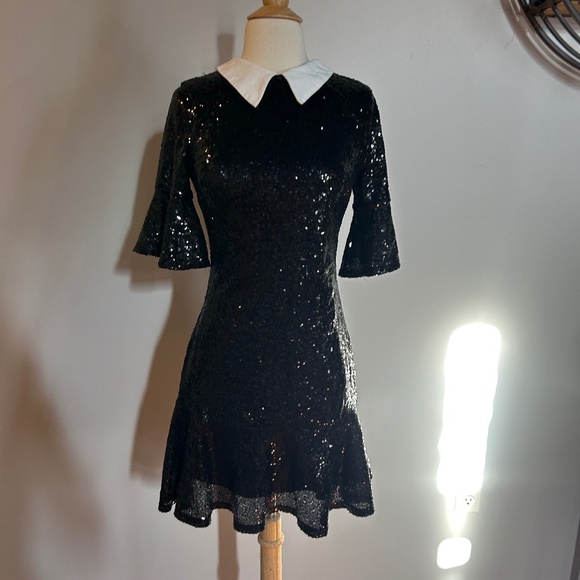 VENUS Dresses & Skirts - Venus Peter Pan Collar Sequin Party Dress xs
